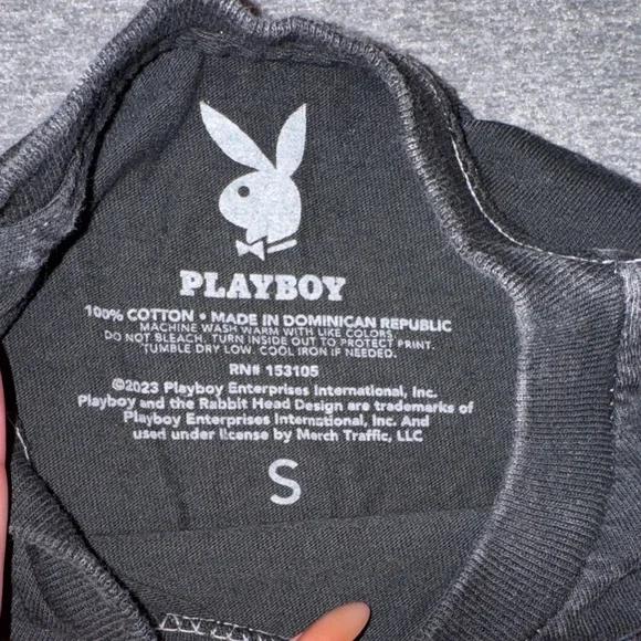 Playboy- Gray Acid Wash January 1986 PLAYBOY Pop Art Cover T-SHIRT Size Small - Picture 6 of 16